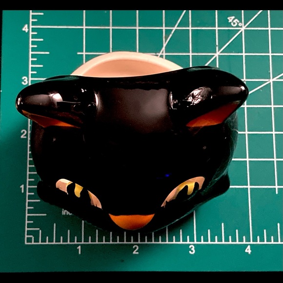 Vintage Halloween Black Cat Votive Holder Spooky Halloween Decor - Picture 9 of 10